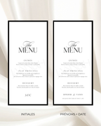 Menu — Raffiné