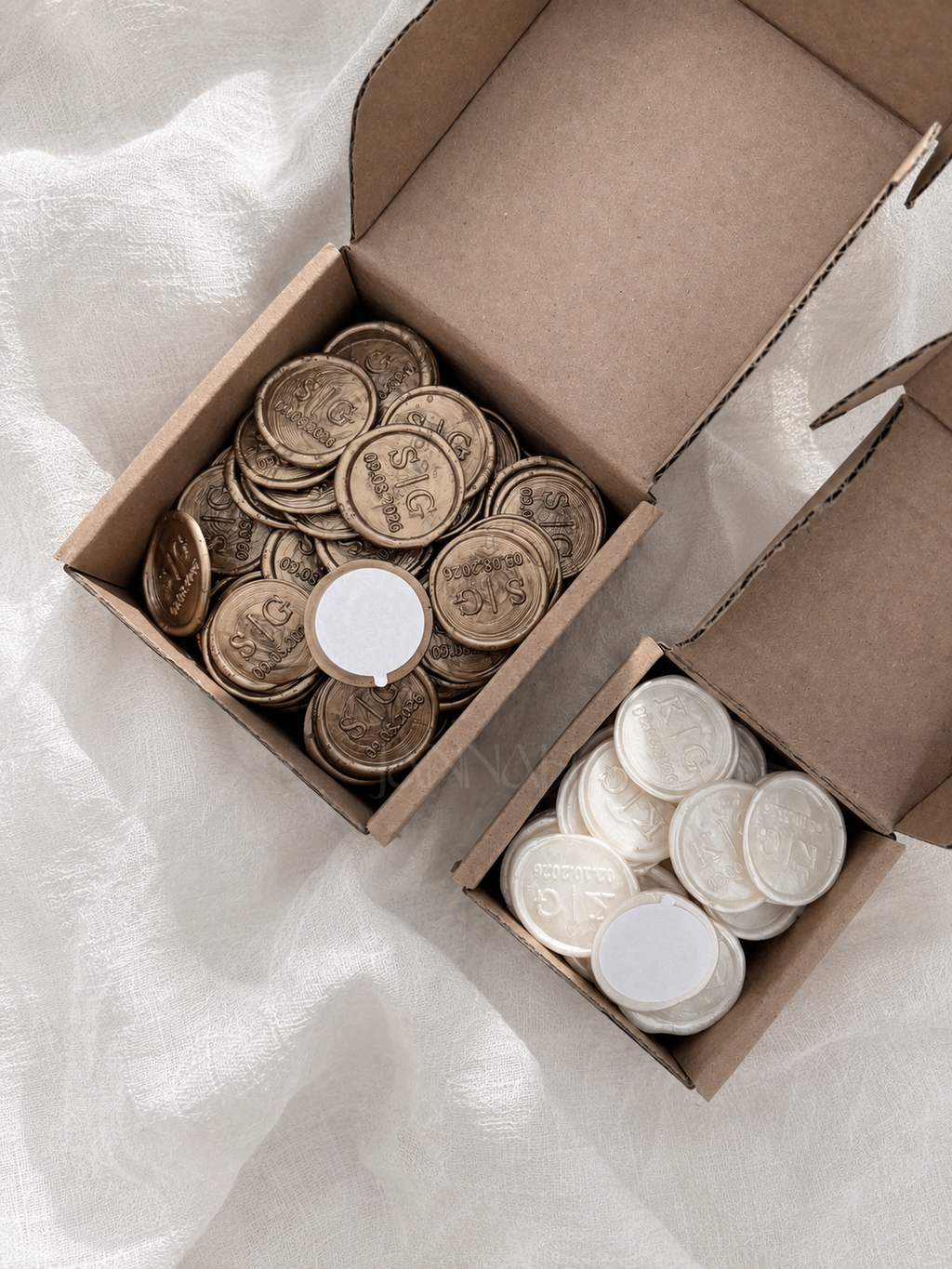 Lot de 100 Cachets de cire — Personnalisés