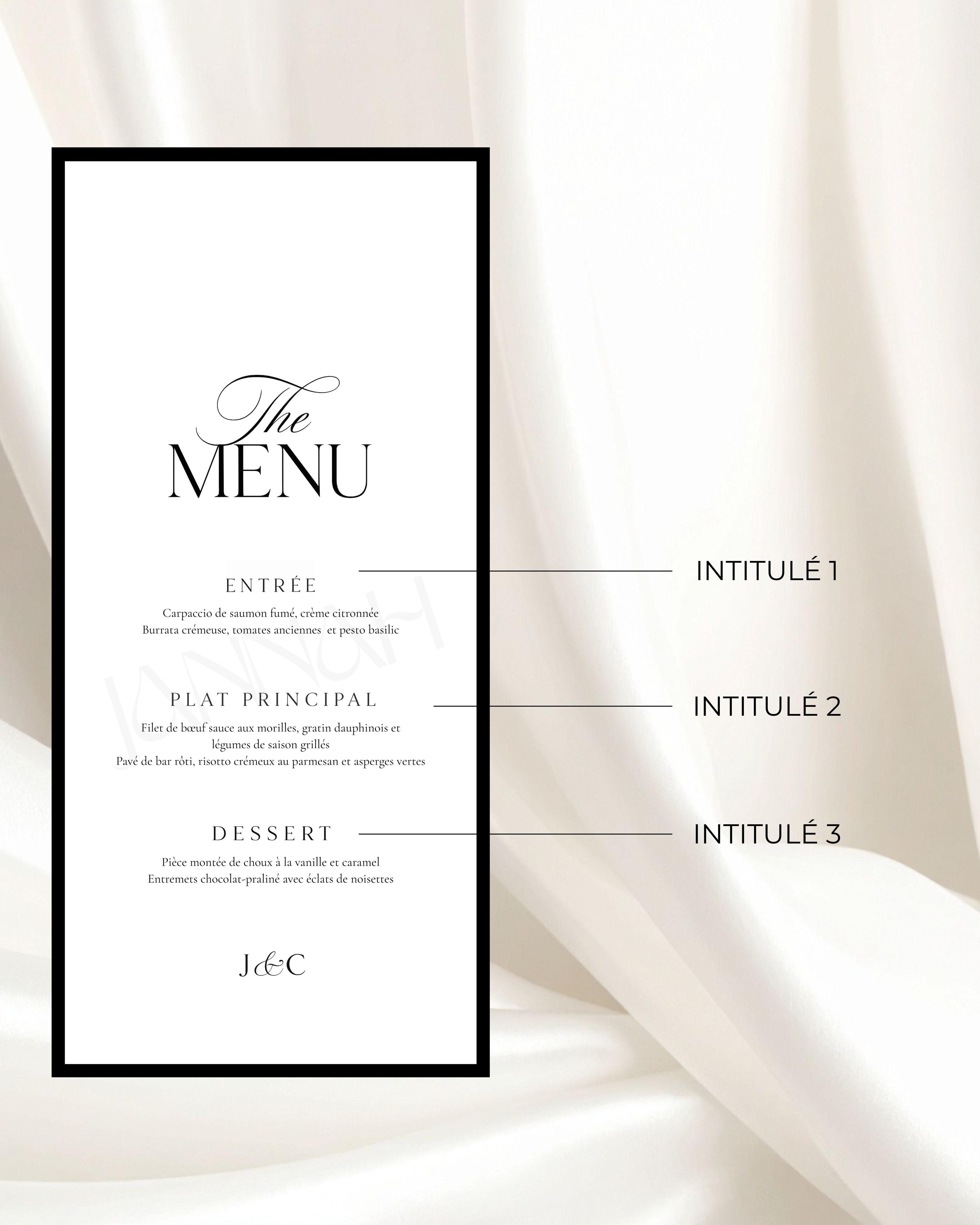 Menu — Raffiné