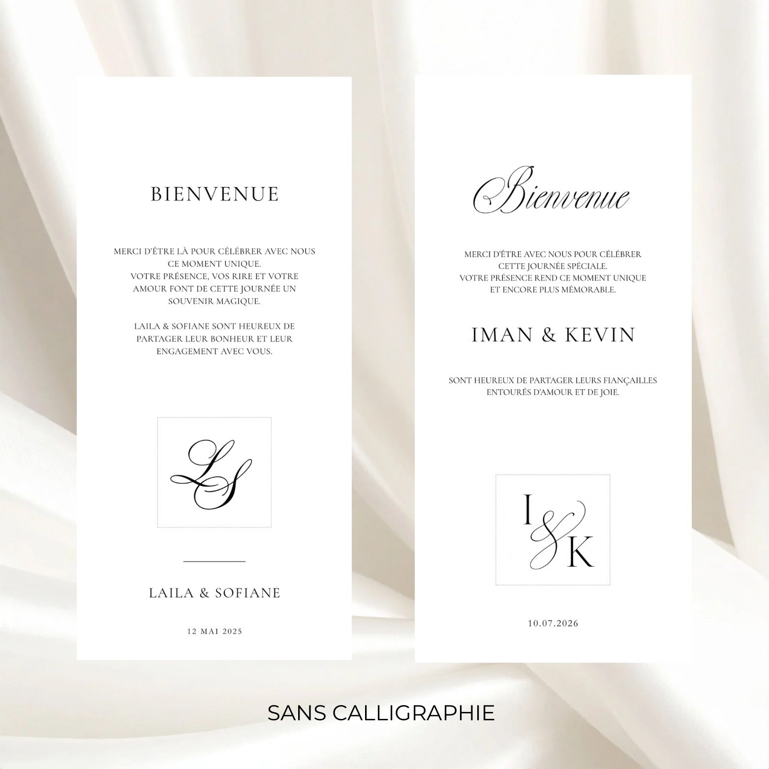 Carte de bienvenue – Chocolat