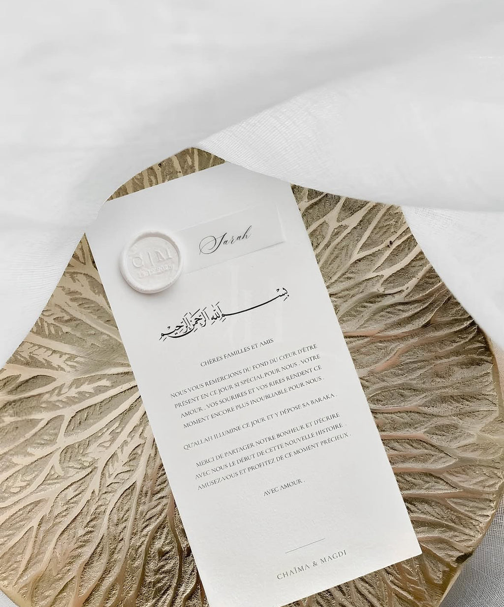 Carte de bienvenue – Nominative