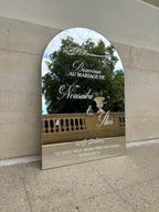 Panneau 60 × 40  — Arche miroir